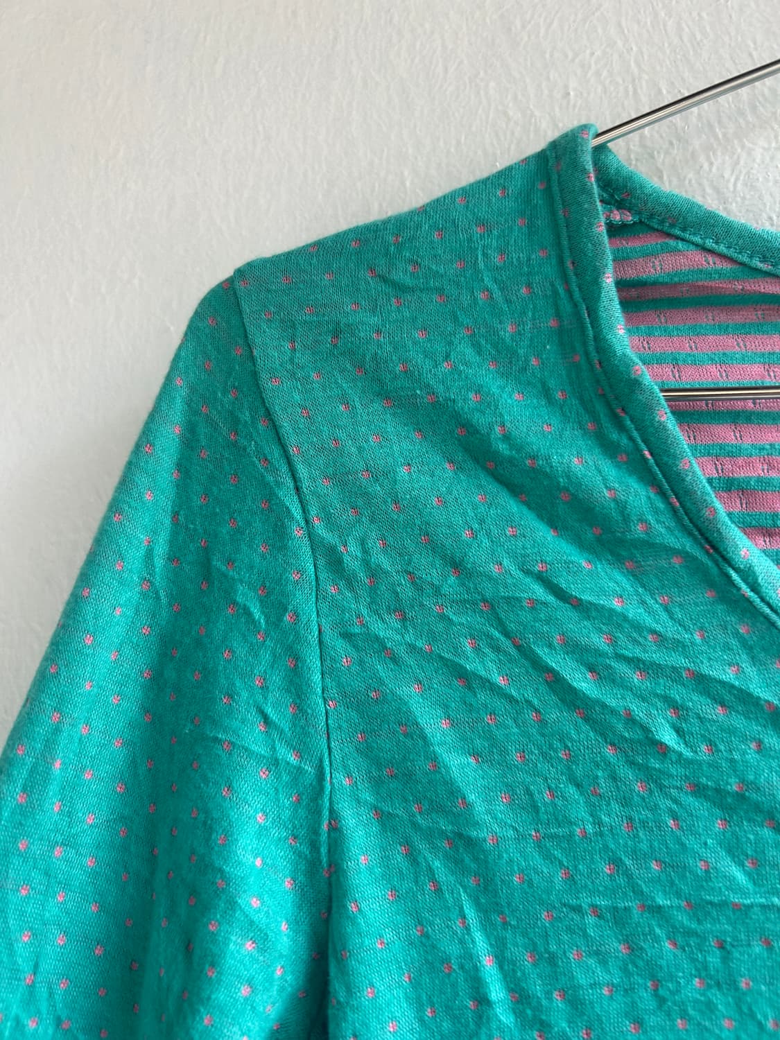 민트 땡땡이 티셔츠  상품이미지2