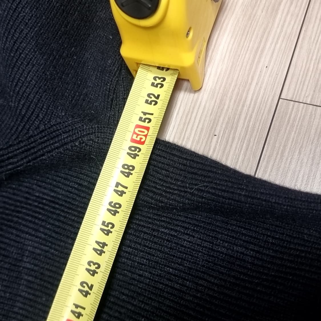 빈티지 골지 목폴라 니트 블랙(100) 상품이미지6