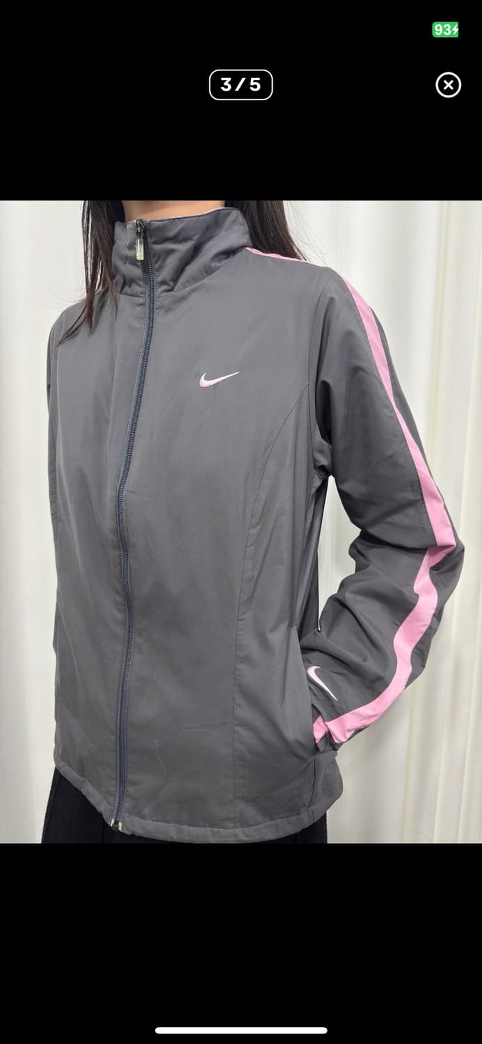 나이키 져지 집업 그레이 핑크 상품이미지3