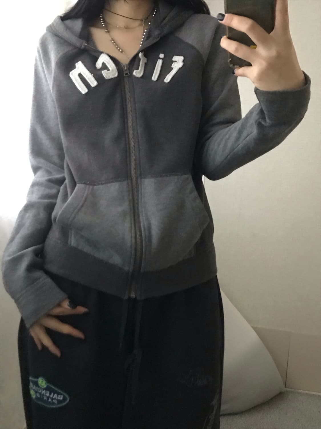 아베크롬비 그레이 나그랑 후드집업 상품이미지1