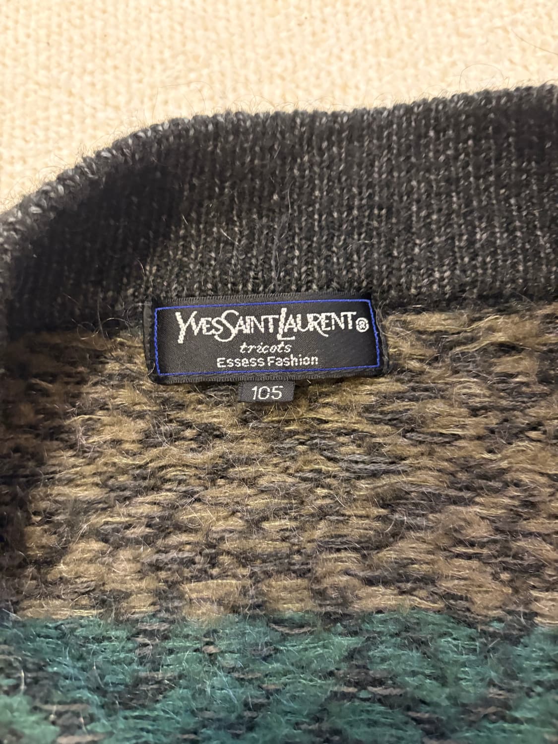 XL 입생로랑 90s 울 니트 가디건 상품이미지6
