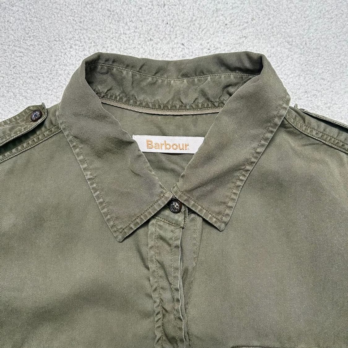 바버 카키 셔츠 원피스 UK 10 상품이미지5