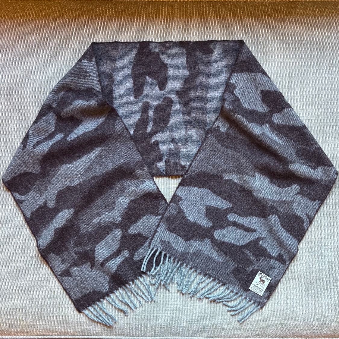 Scotland 힐탑 브랜드 울 앙고라 카모 머플러  상품이미지2