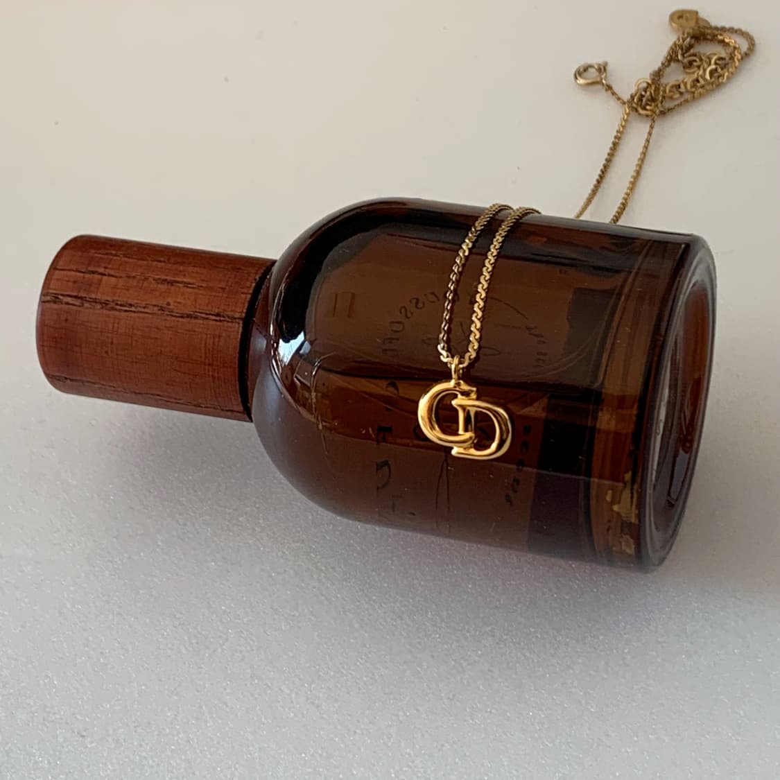 정품 빈티지 디올 로고 목걸이 상품이미지1