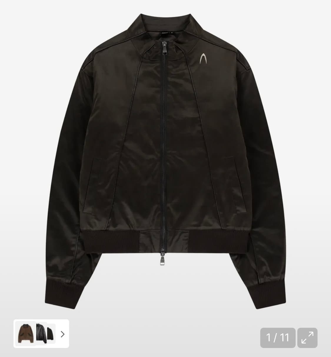 aakam 아캄 piping leather blouson 브라운 1사이즈 상품이미지1