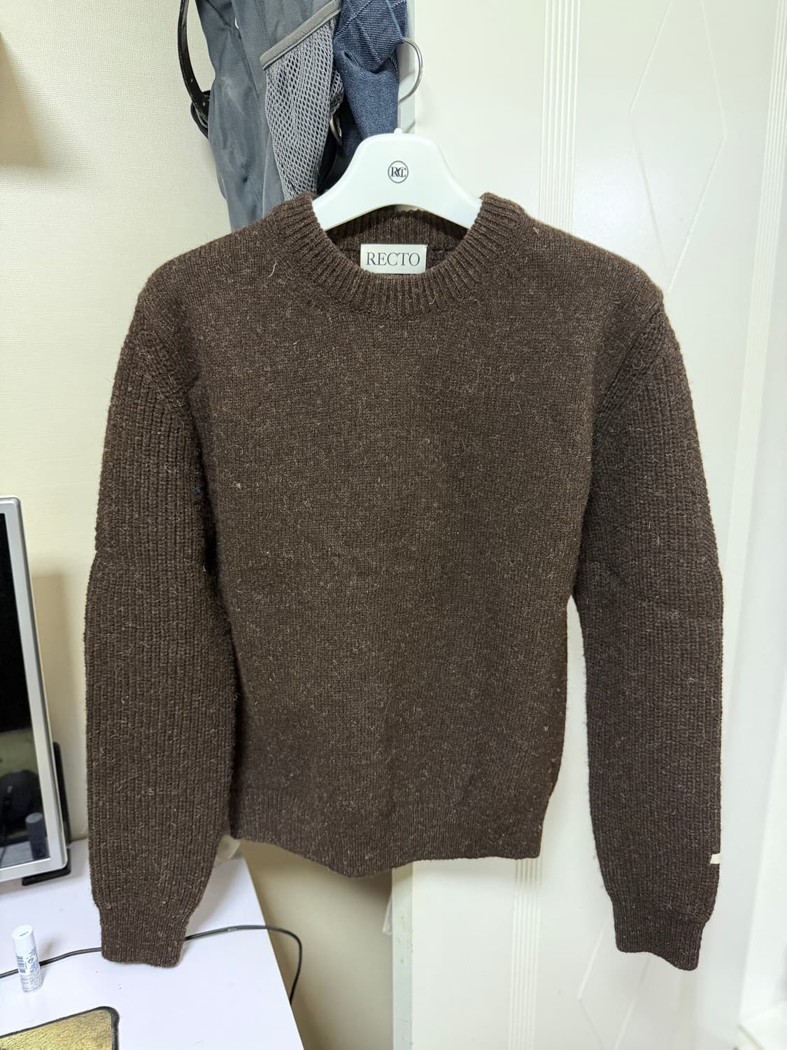 렉토 니트 브라운 스웨터 s 상품이미지1