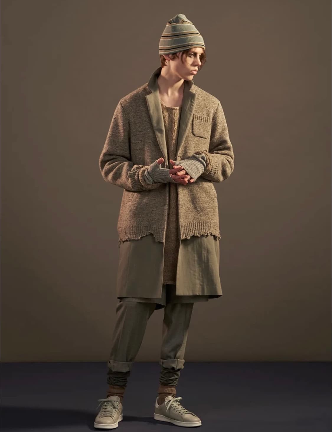 언더커버/17aw 레이어드 니트 코트 상품이미지1