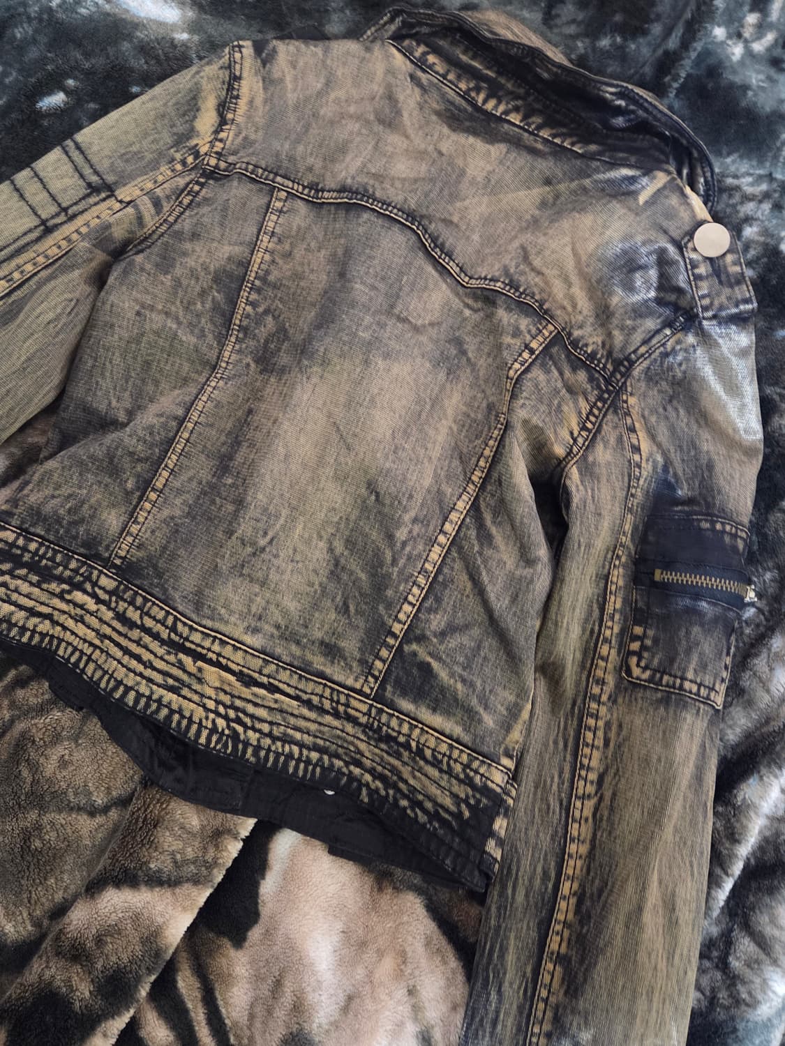 골드워싱 빈티지 자켓 XS 상품이미지2