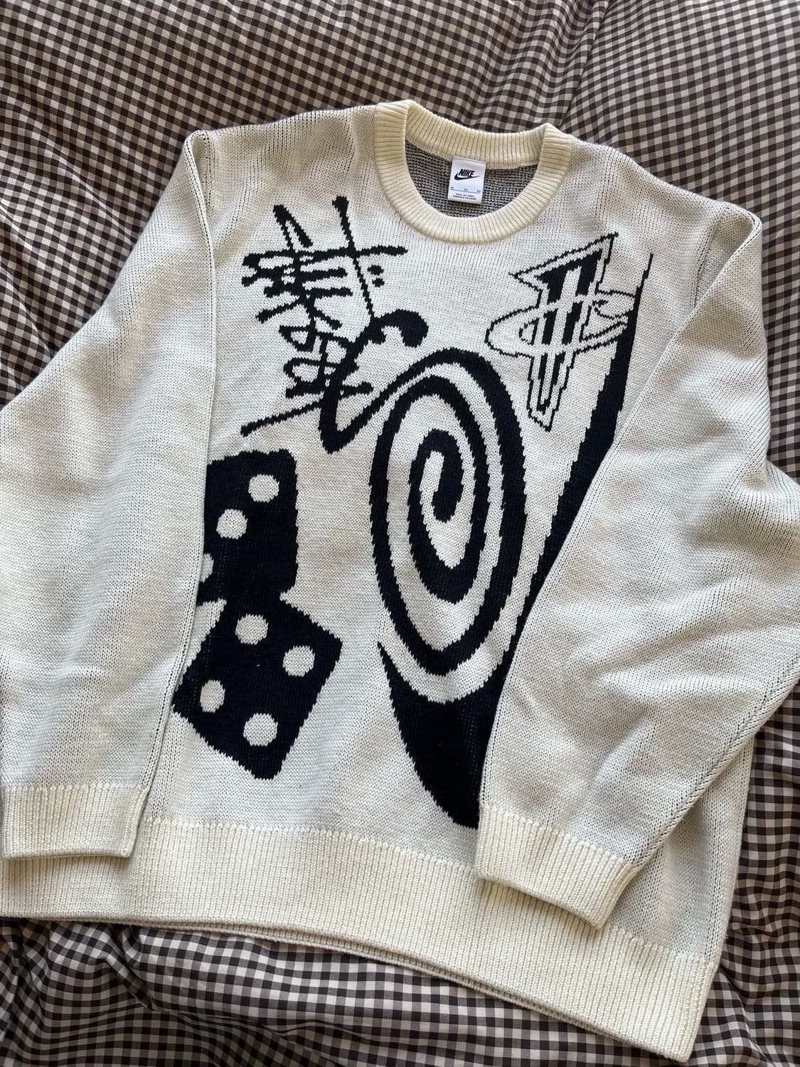 나이키 x 스투시 NRG 롱슬리브 니트 스웨터 파슬 / XL 상품이미지1