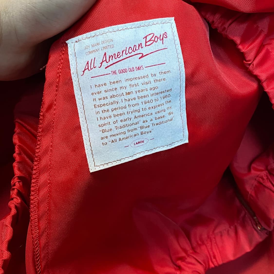 (L)All American Boys 빈티지 바람막이 상품이미지10