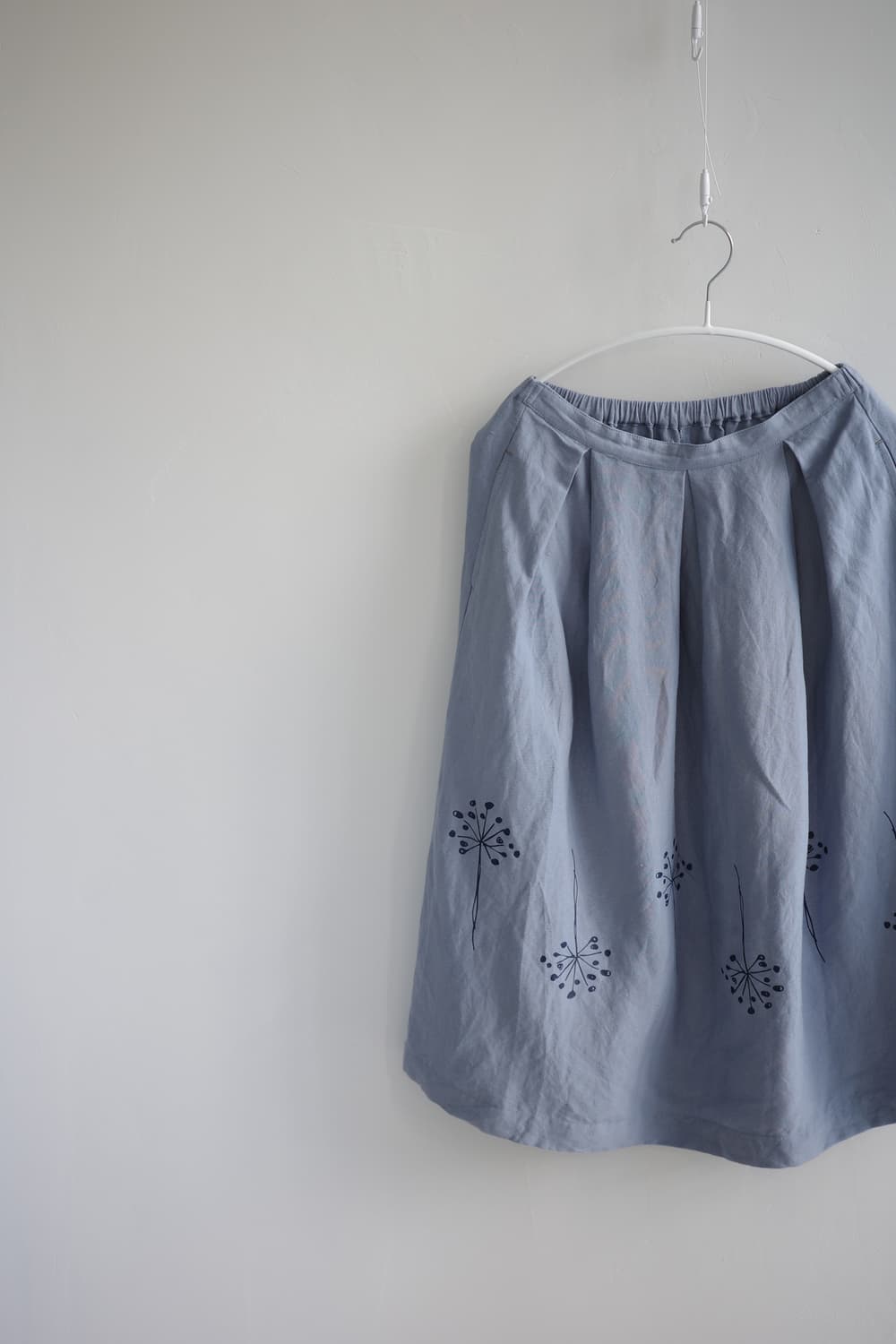 POU DOU DOU • 린넨 맞주름 스커트 상품이미지5