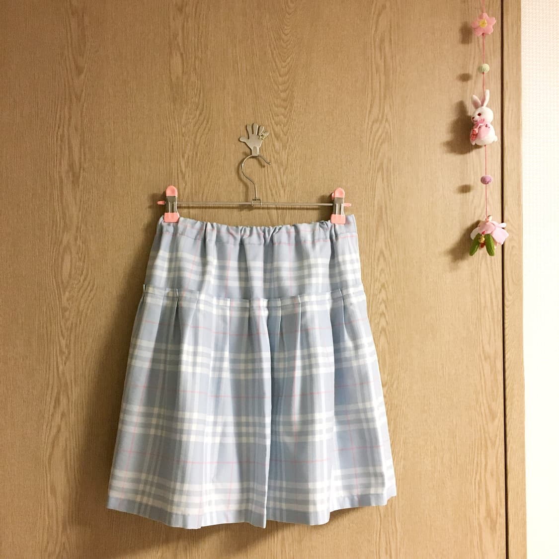 버버리런던 하늘핑크체크 프릴스커트 상품이미지7