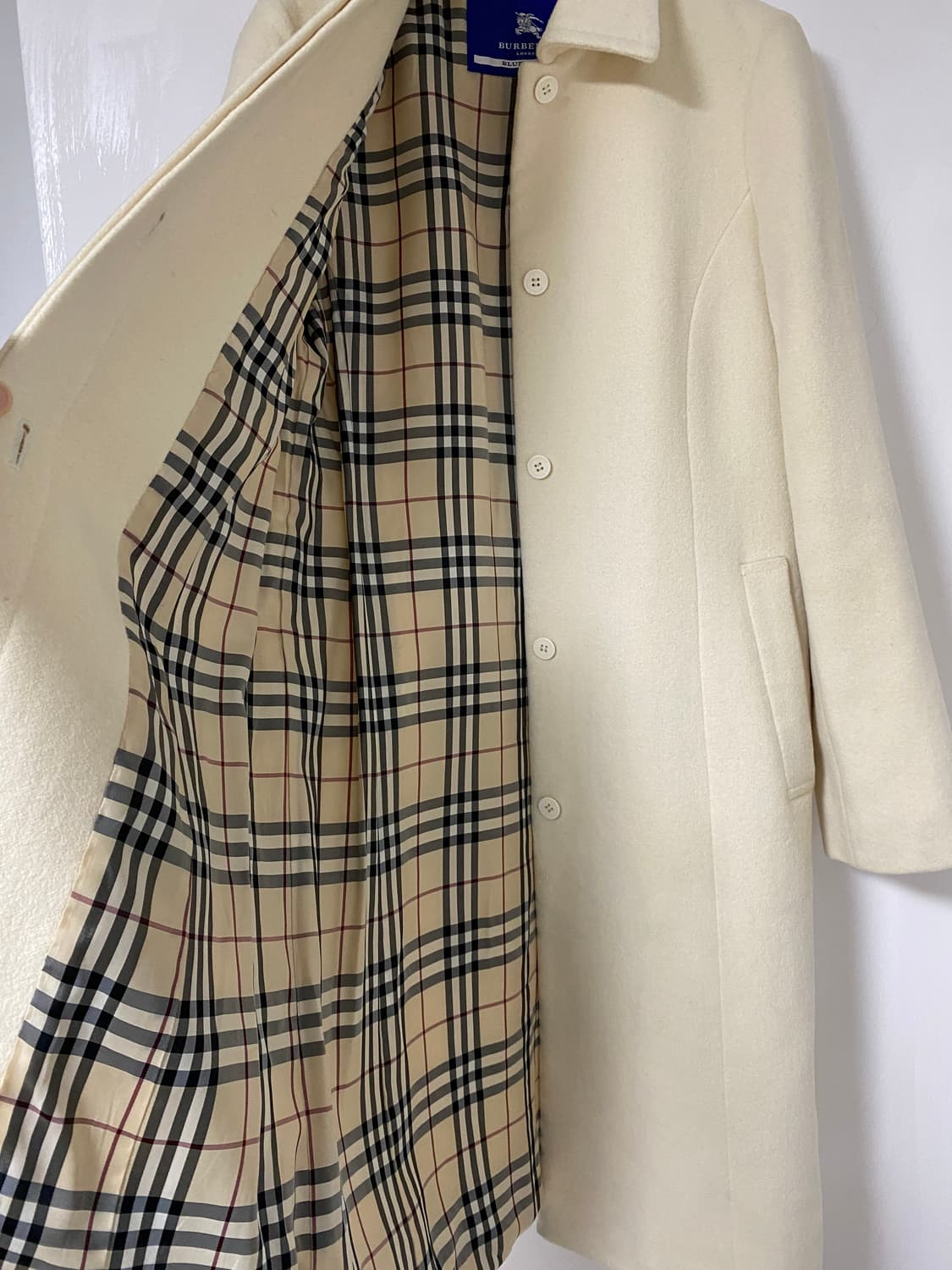 버버리 블루라벨 앙고라 코트 38 상품이미지1