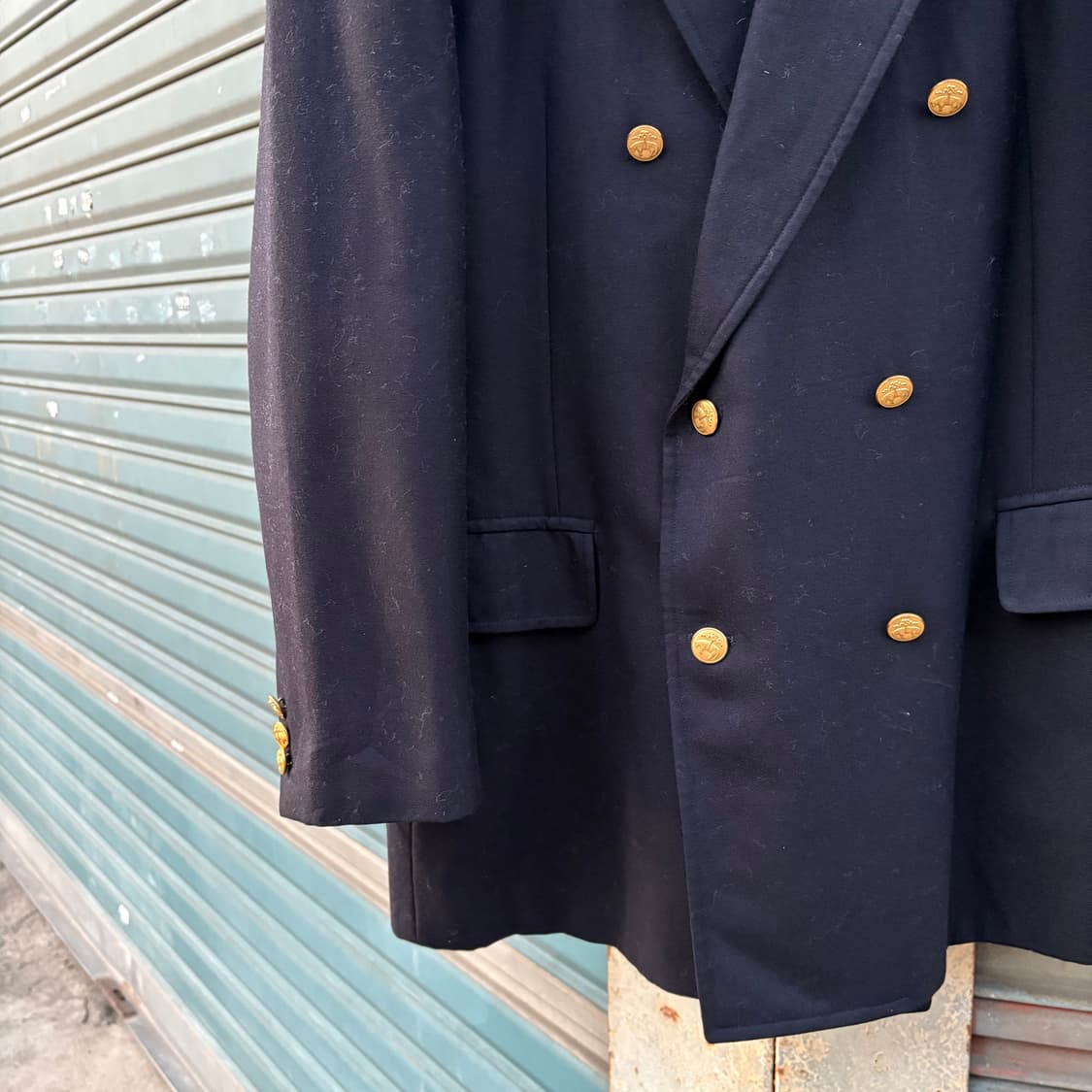 브룩스 브라더스 네이비 더블 브레스티드 골드 버튼 블레이저 상품이미지6