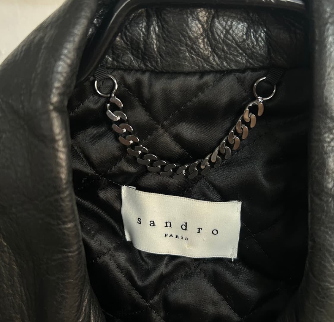 산드로옴므 라이더 가죽자켓 상품이미지5