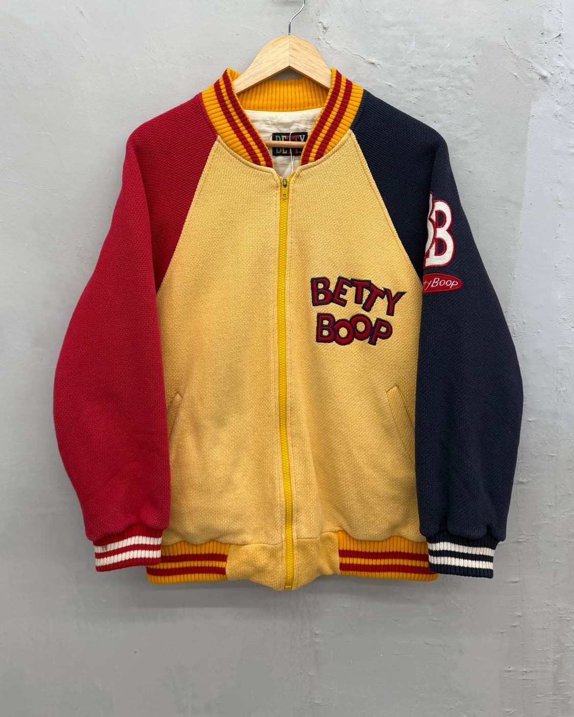 베티붑 00s 코튼 니트 봄버 자켓 상품이미지3