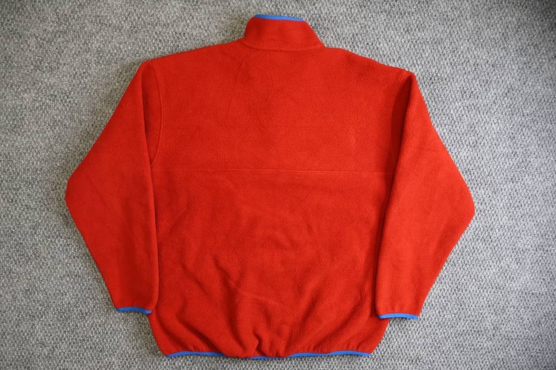 12FW 파타고니아 신칠라 스냅-T 플리스 레드 블루 트림 상품이미지5