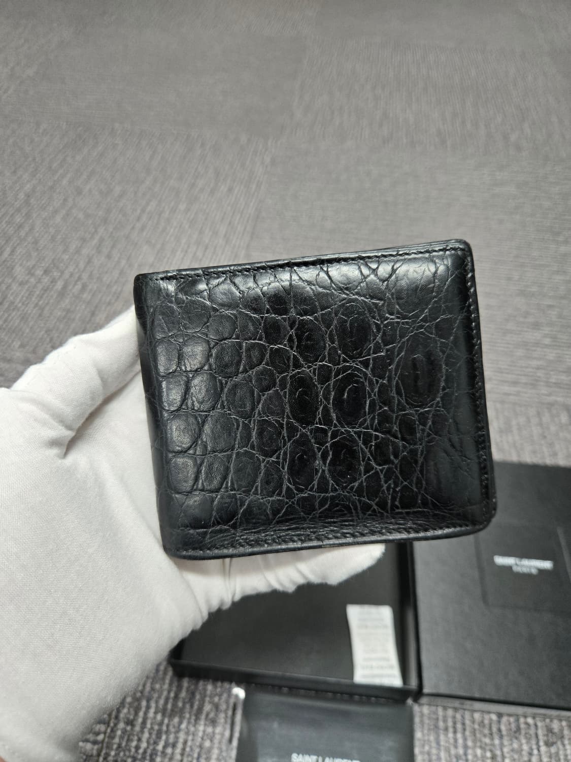 [특가][정품]입생로랑 크로커다일 반지갑 상품이미지2