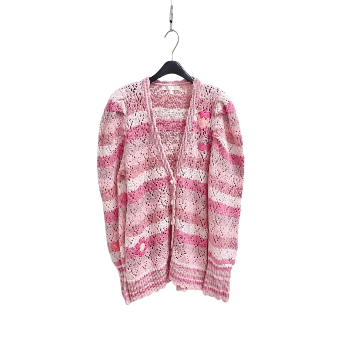 Love shack fancy 러브 쉑 팬시 펀칭 포인텔 니트 가디건 상품이미지3
