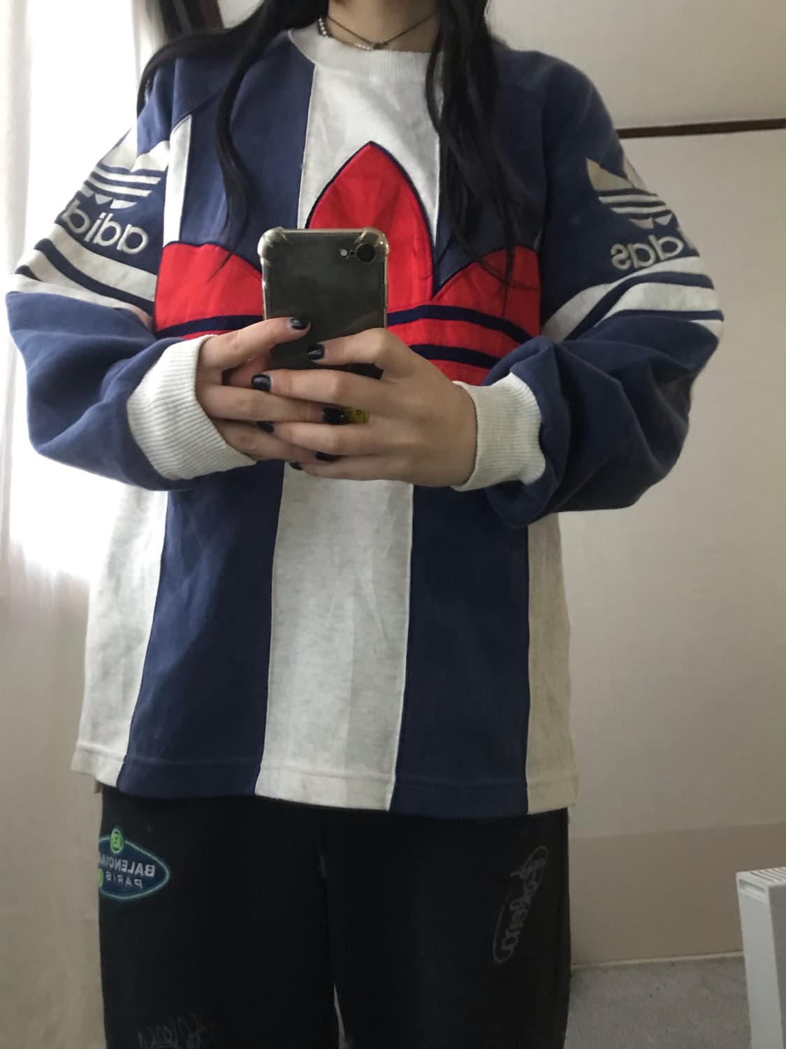 아디다스 올드스쿨 빅로고 맨투맨 상품이미지4