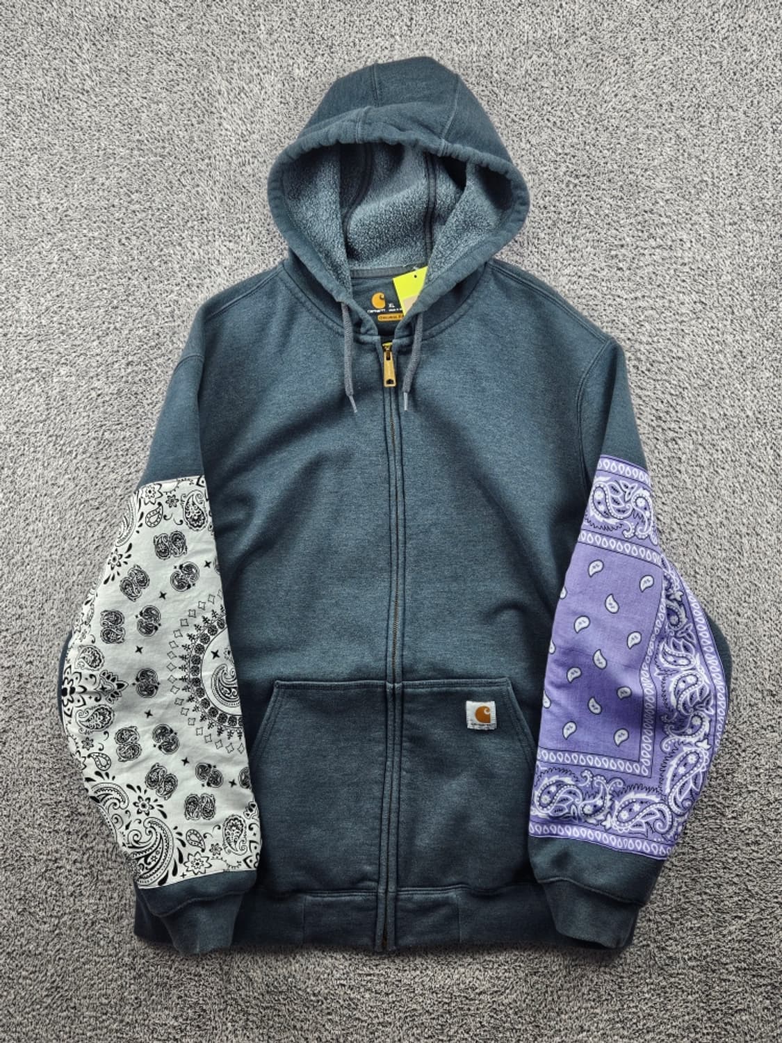 칼하트 페이즐리 반다나 커스텀 스웻 후드 집업 ( XL ) / 11488 상품이미지2