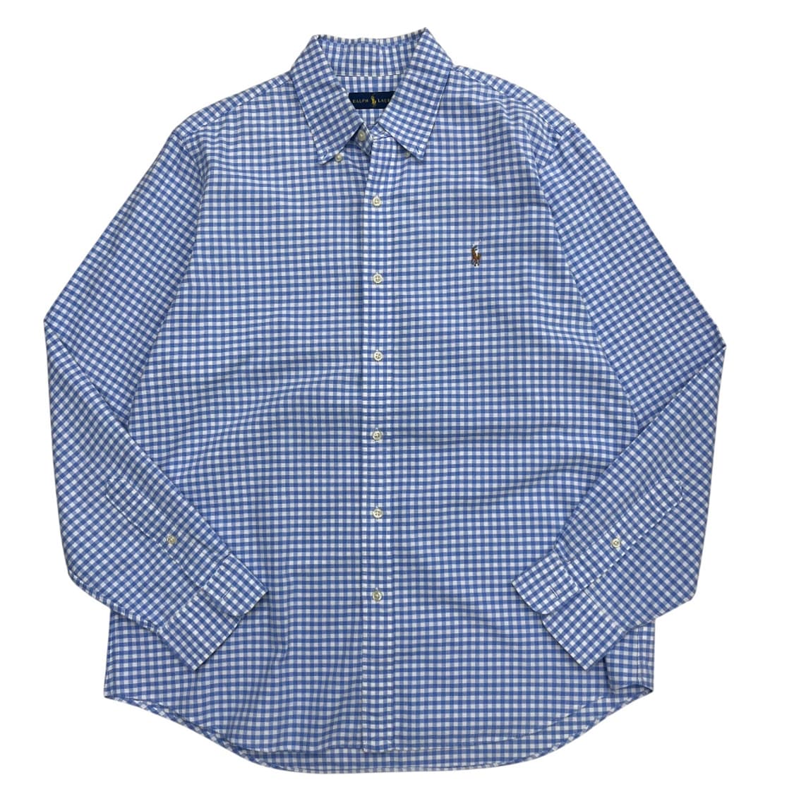 폴로 랄프로렌 옥스포드 소라 고방체크 셔츠 L 상품이미지2