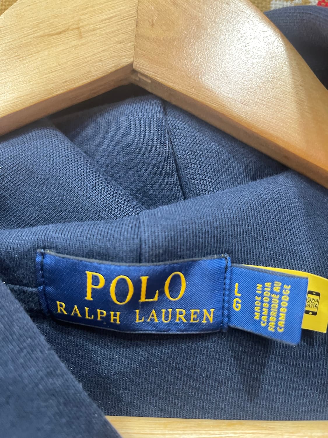 (정품)(QR인증) 폴로 랄프로렌 후드 네이비 L 상품이미지3