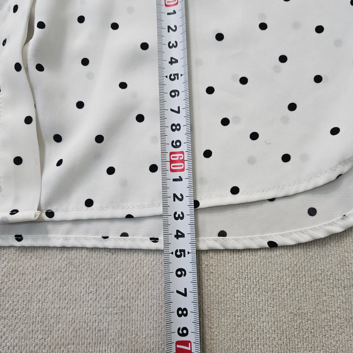 실측확인 로엠 여성 패턴 블라우스 0407Y 상품이미지6