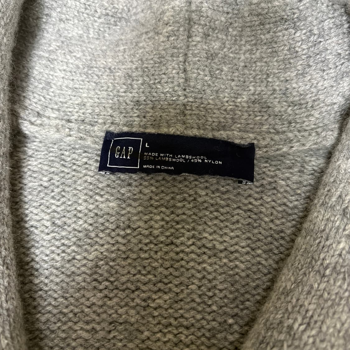 GAP 갭 떡볶이 숄카라 니트 가디건 상품이미지3