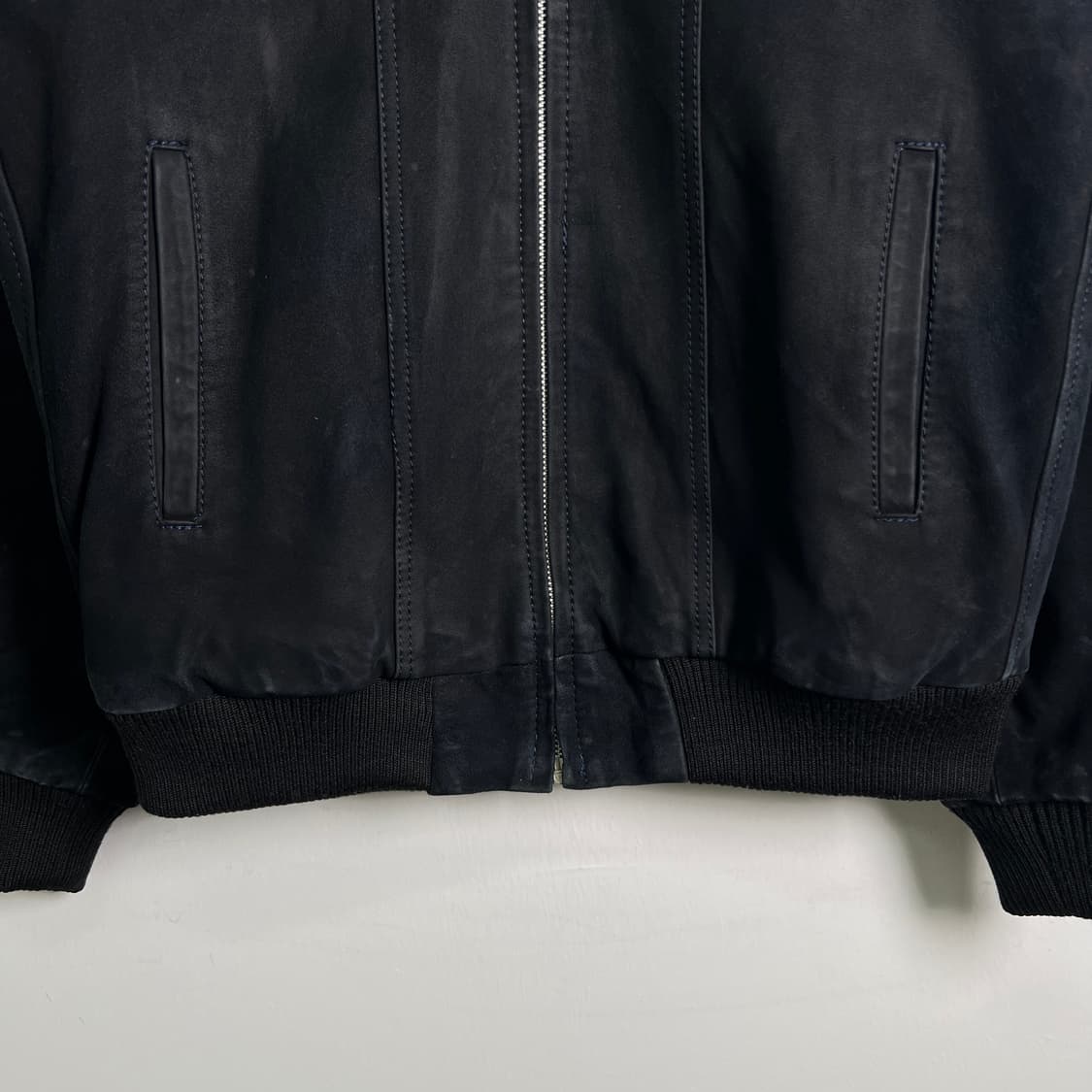 크로스조 블루 스티치 스웨이드 봄버 자켓  상품이미지5