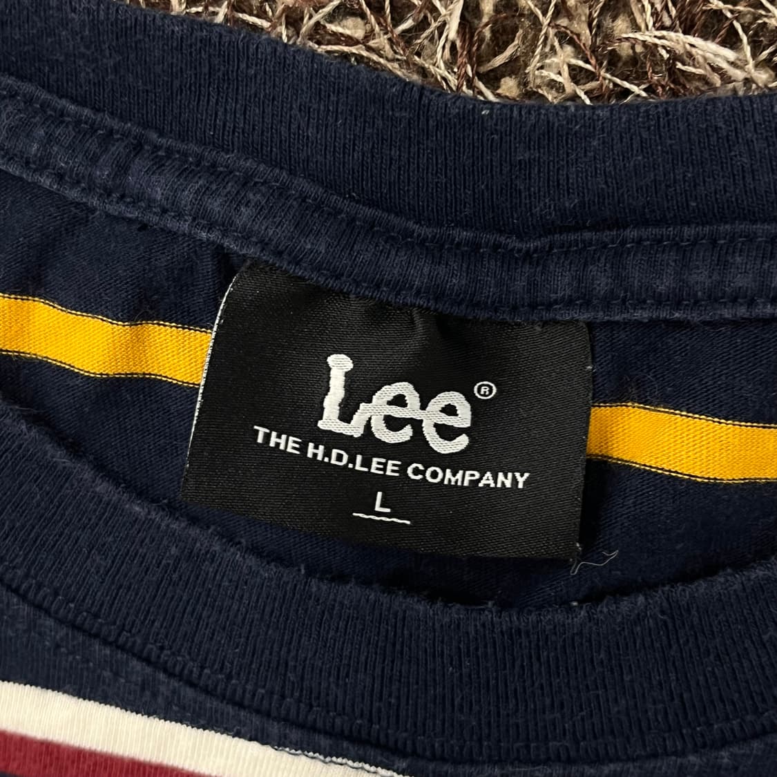 L LEE 스트라이프 반팔 티셔츠 상품이미지4