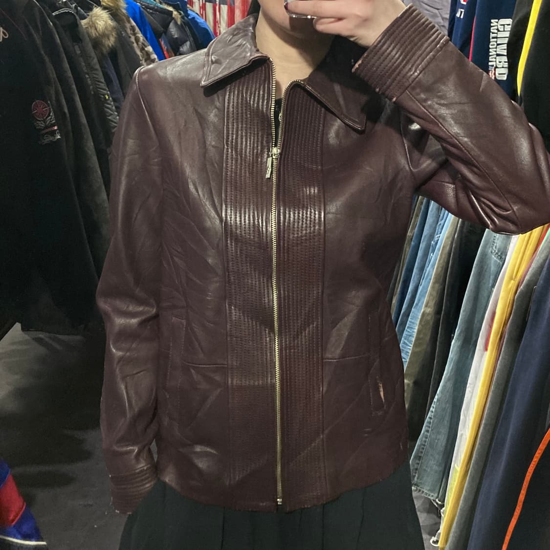 [IM] VERSUS 레더자켓 버건디 상품이미지4