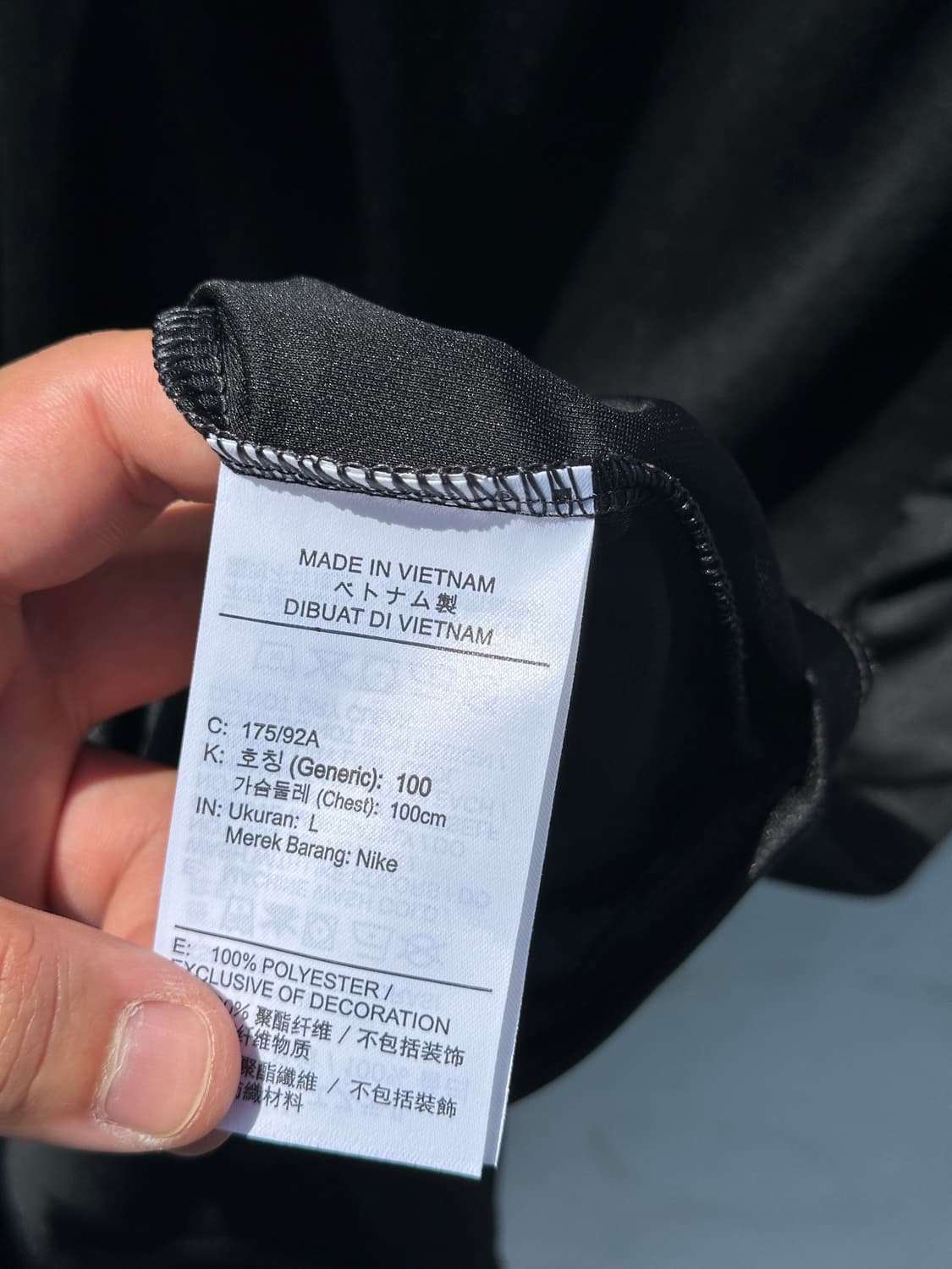 [L] 나이키 블랙 반팔 카라 티셔츠 상품이미지6