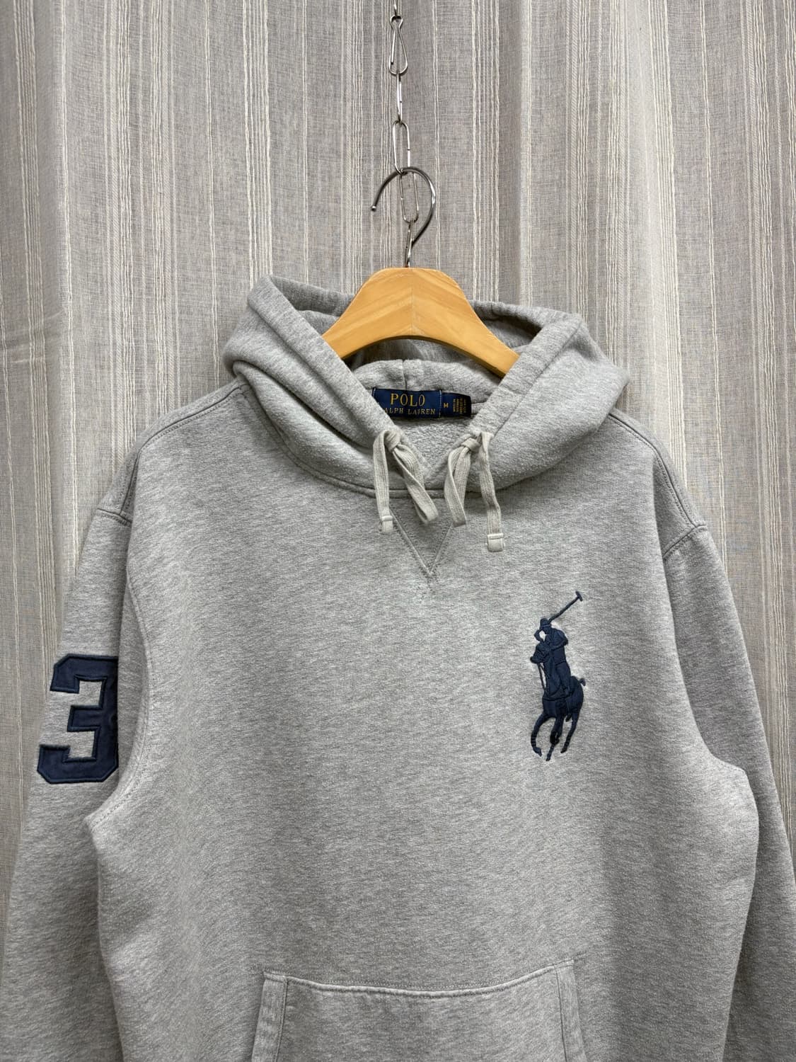 폴로 랄프로렌 그레이 빅포니 후드티 상품이미지3