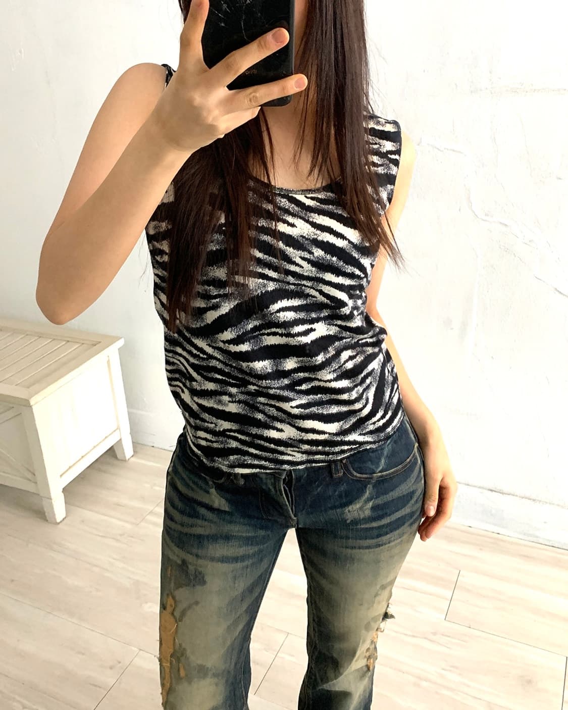 Jean Paul Gaultier zebra sleeveless 상품이미지4
