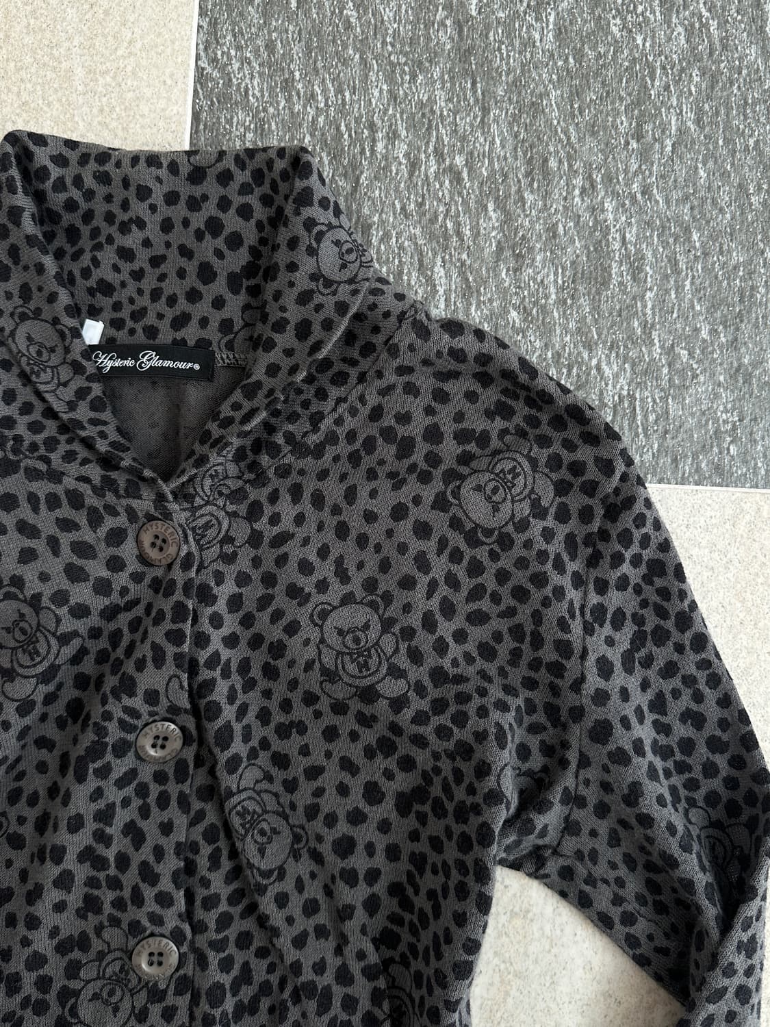 히스테릭글래머 레오파드 퍽베어 가디건  상품이미지4