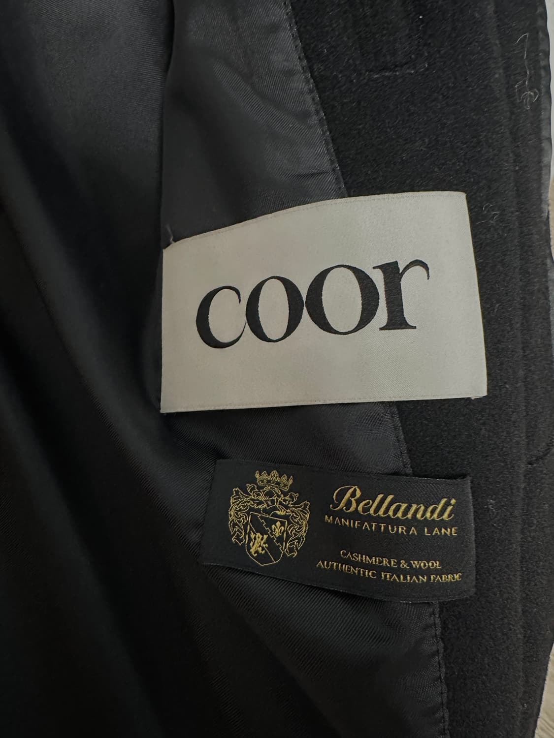 벨란디 캐시미어 블렌드 발마칸 코트 (블랙) 상품이미지3