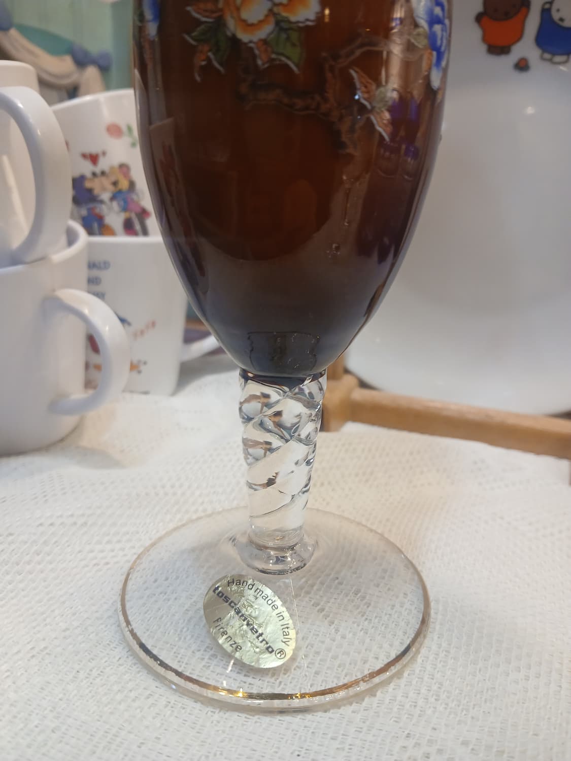 빈티지 ITALY 토스칸베르토 유리 화병 상품이미지4