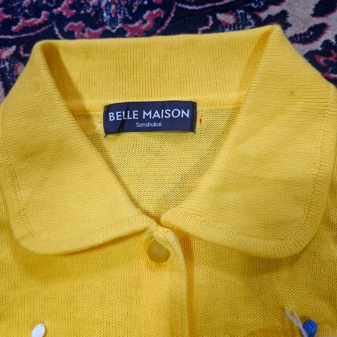 (미사용)Belle Maison in Japan 코튼 도트 방울 가디건 상품이미지4