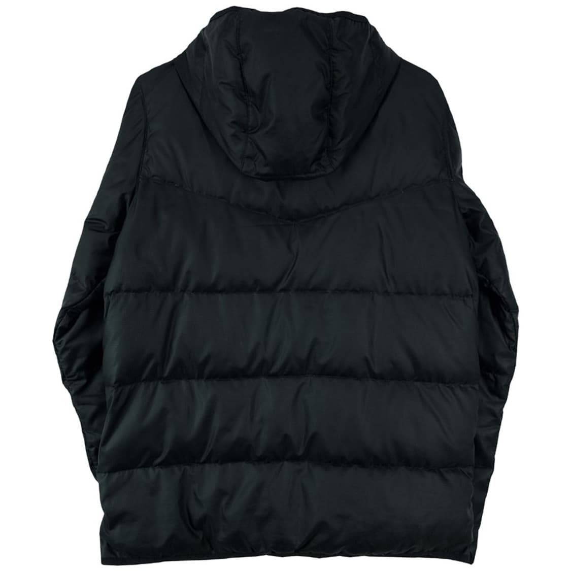 [나이키] 로고 자수 덕다운 후드 패딩 블랙 M18377 상품이미지3