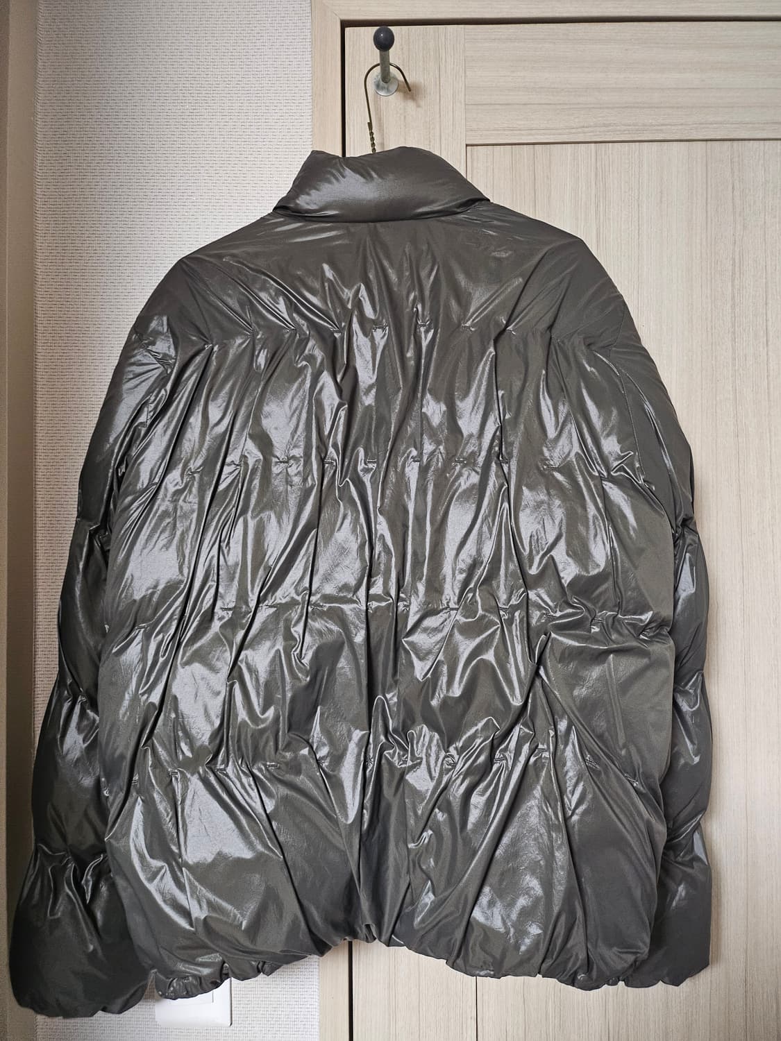 post archive faction 5.1 다운자켓 메탈릭그린 상품이미지2