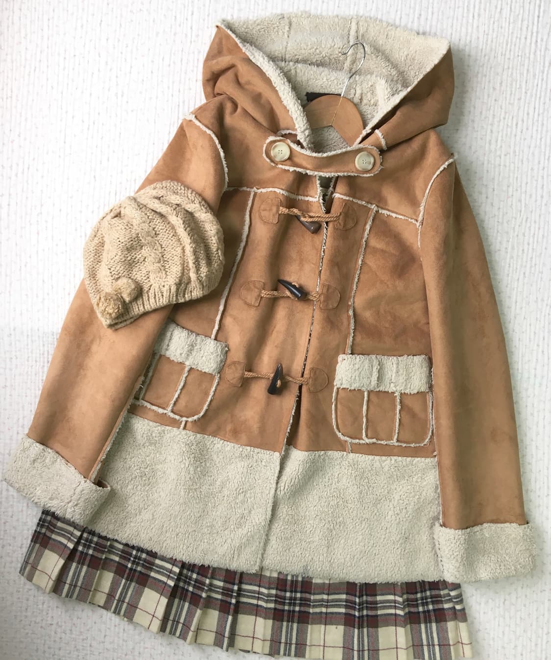 JPN/ 스웨이드토글코트 무스탕 모리걸무스탕 모리룩무스탕 상품이미지1