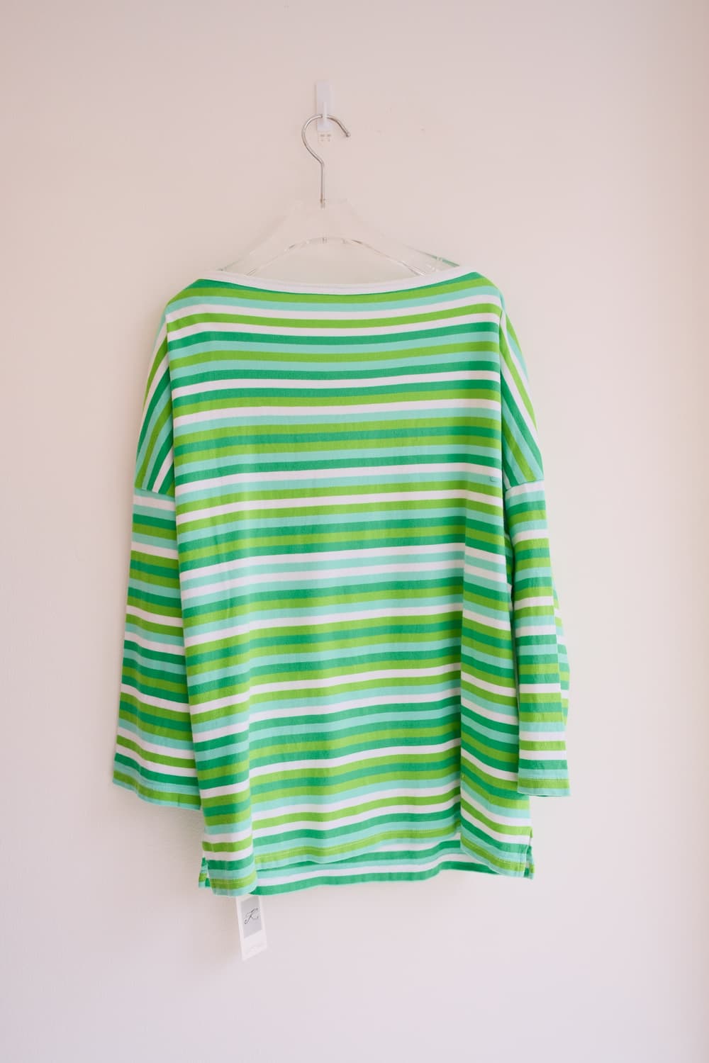 Drop shoulder stripe button top 상품이미지7