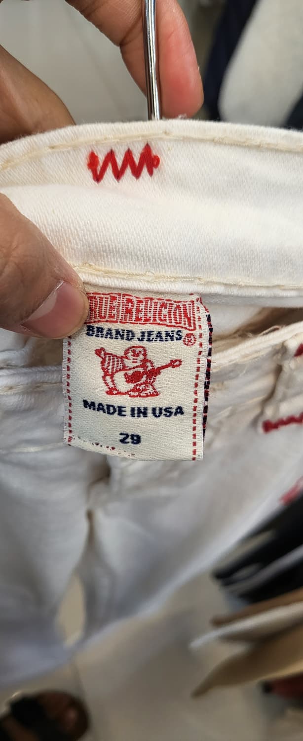 트루렐리전 하얀 데님 팬츠 29 상품이미지6