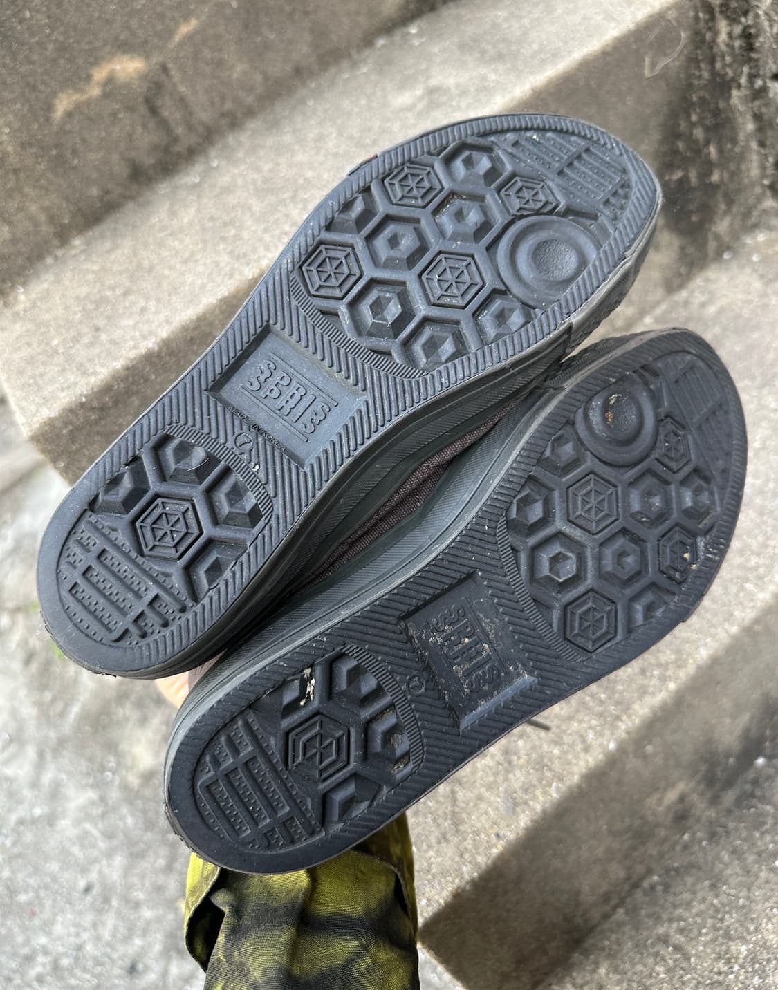 Vintage buckle stud khaki shoes  상품이미지5