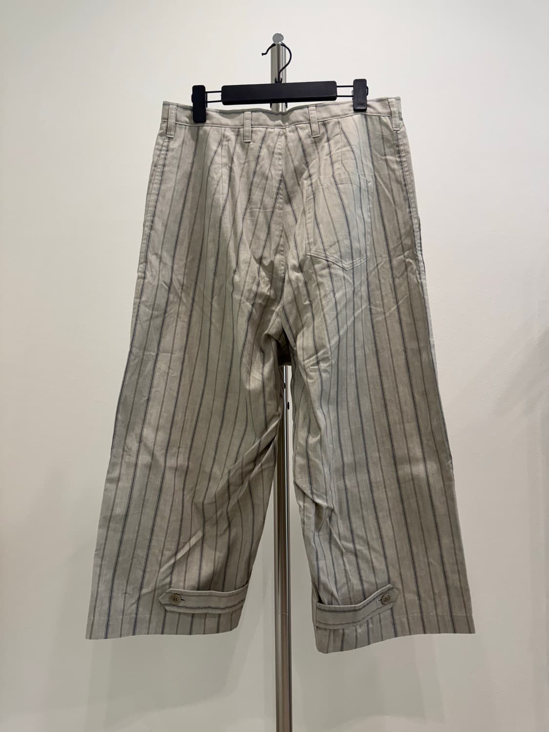요지야마모토 24ss 스트라이프 와이드 팬츠 상품이미지4