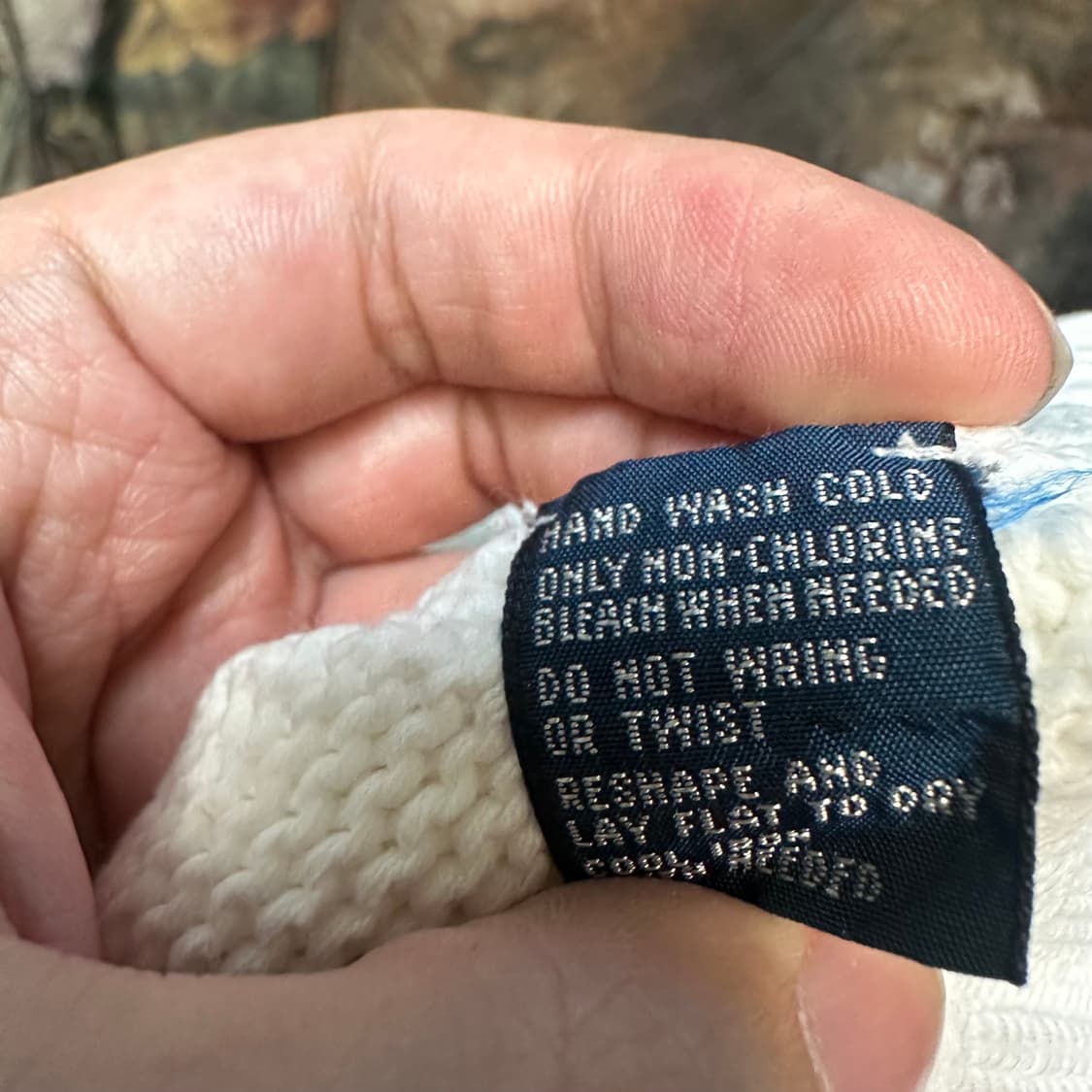 폴로 랄프로렌 빈티지 스몰 포니로고 화이트코튼니트 M 상품이미지4