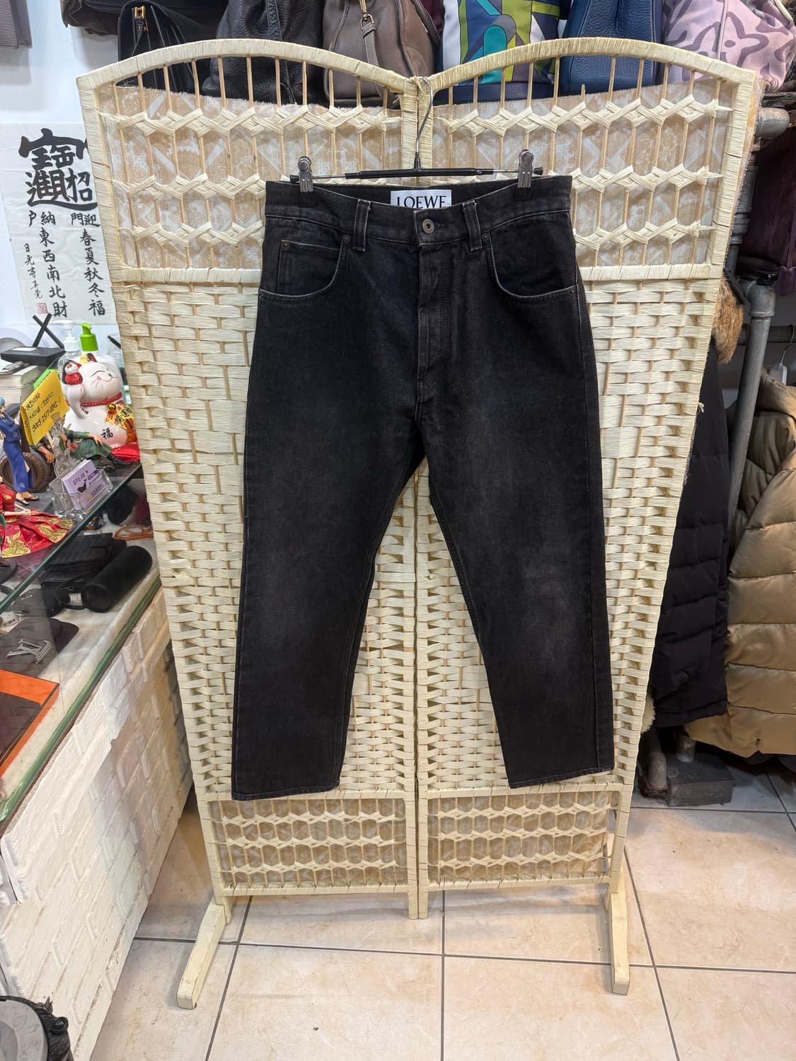 46/30 정품 로에베 아나그램로고 블랙진 팝니다 상품이미지1