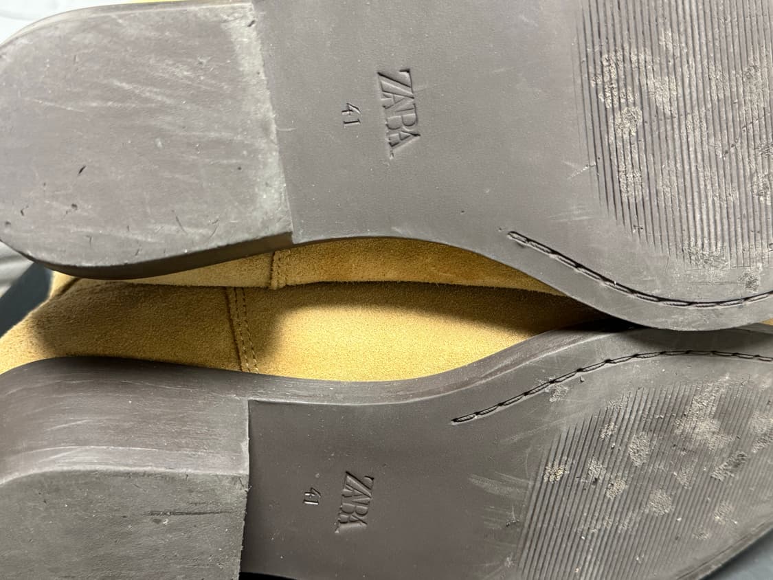 41 자라 스웨이드 웨스턴부츠 카멜 상품이미지3