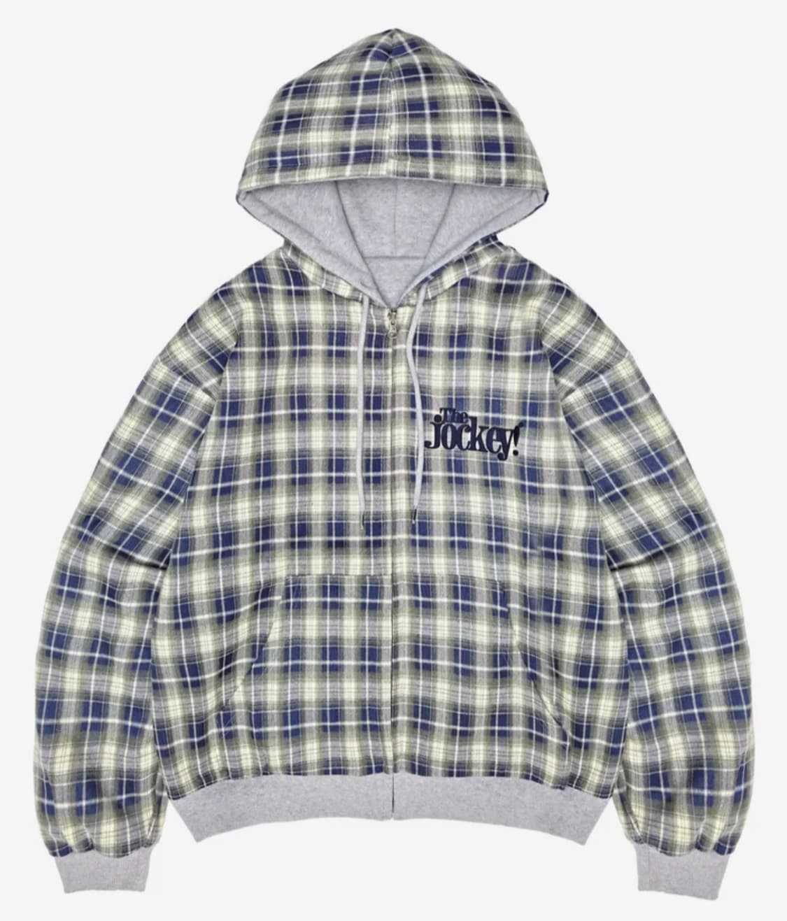 비디오자키 비키 리버시블 후드집업 자켓 멜란지 그레이 상품이미지1